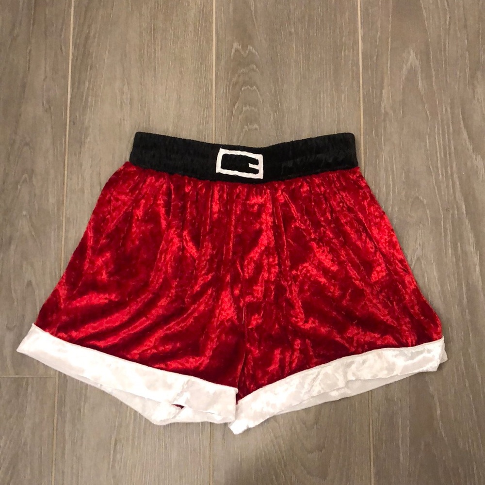 3 for $12 - Velvet Santa boxer shorts